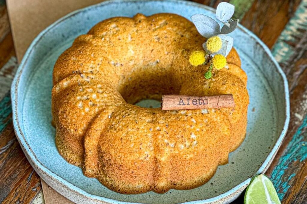 Bolo de Limão com Chia